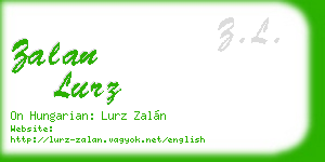 zalan lurz business card